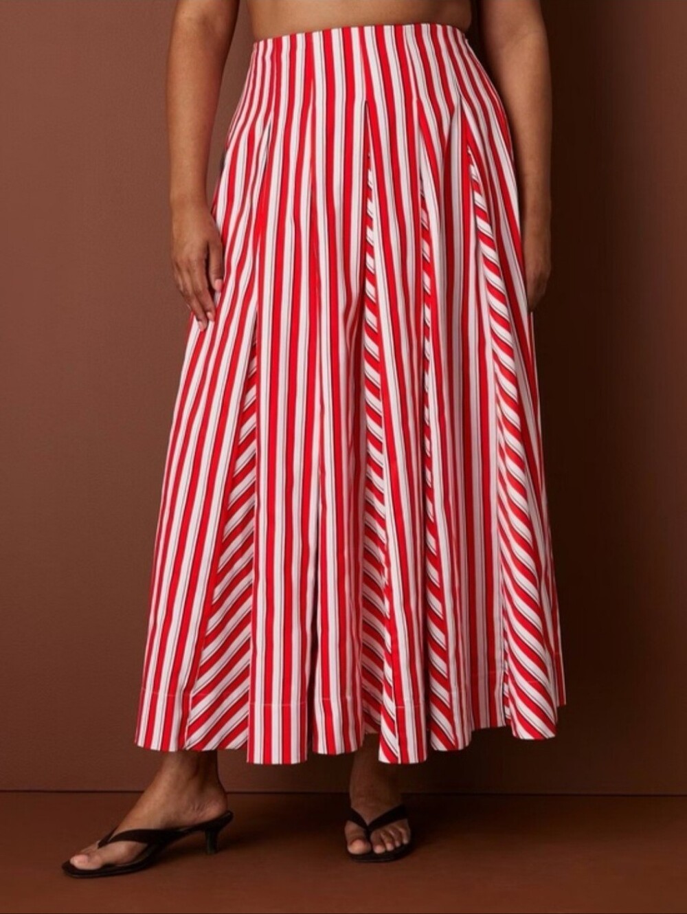 Pleated Poplin Striped Midi Skirt - Rosie Assoulin x Target